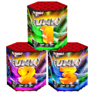 Funky 3 Set 3 cakes 19 shots